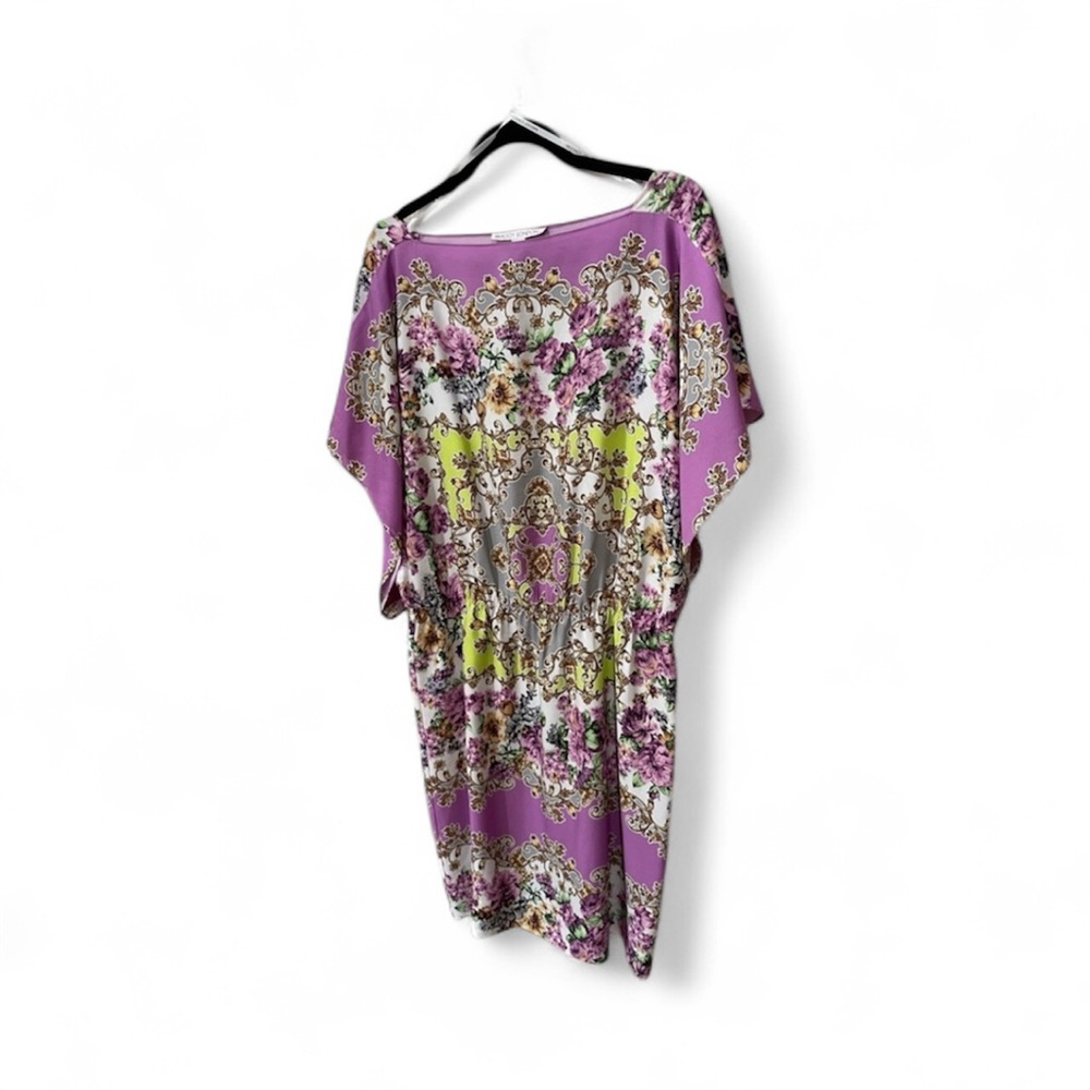 Maggy London Purple and Green Floral Dress - Picture 5 of 12